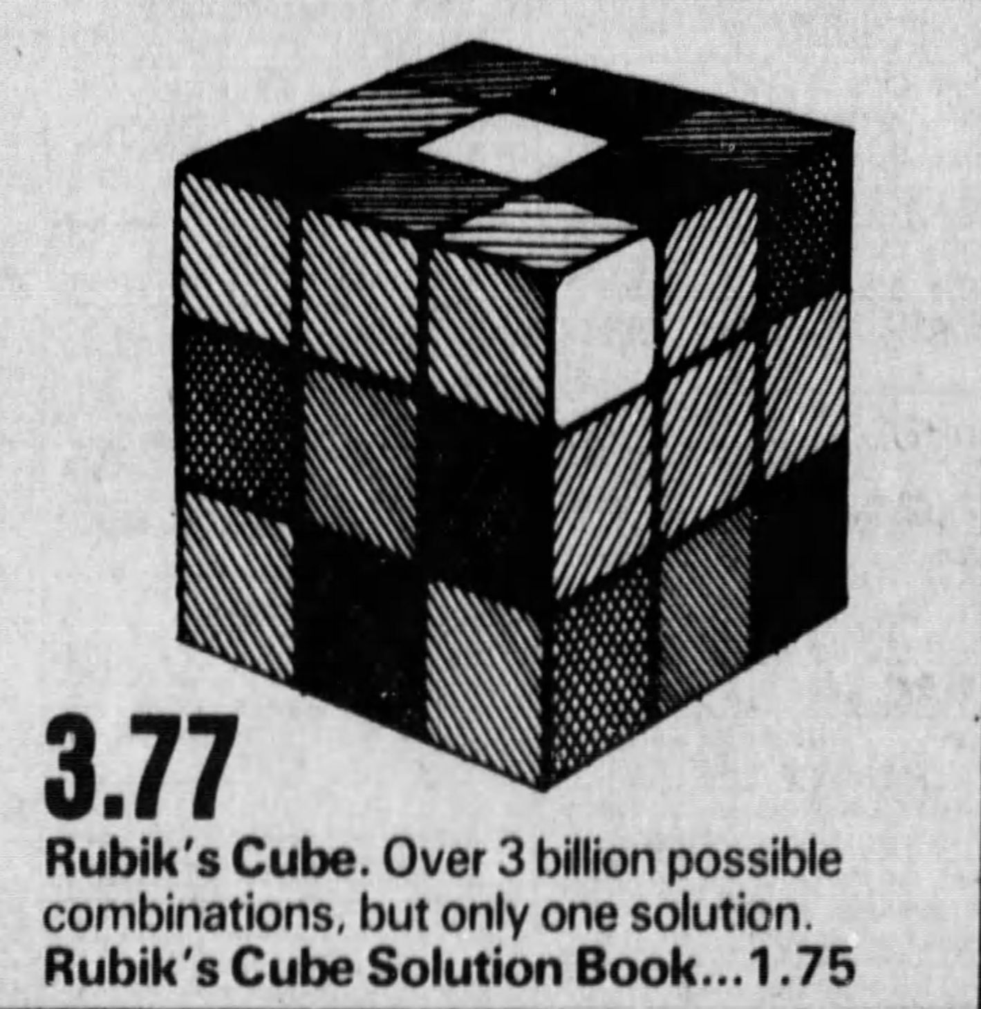 1982: Rubik's Cube
